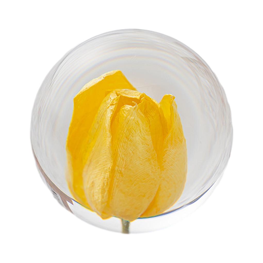 Sfera di Cristallo Floreale Fatta a Mano Tocco di Natura in Casa Regalo Resina Decorativa Sfera dei Sogni Ortensia blu 8cm
