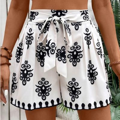 Kadın Günlük Bol İlkbahar Ve Yaz Moda Bohem Baskılı Şort Bohem Baskılı Şort