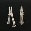 Mini Unisex Nose Hair Trimmer Silver Beard Trimming Titanium Alloy Scissors  Outdoor Tool