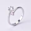 2pcs 925 Sterling Silver Couple Rings Zircom For Women Man Exquisite Student Girlfriend Jewelry Accessories Wedding