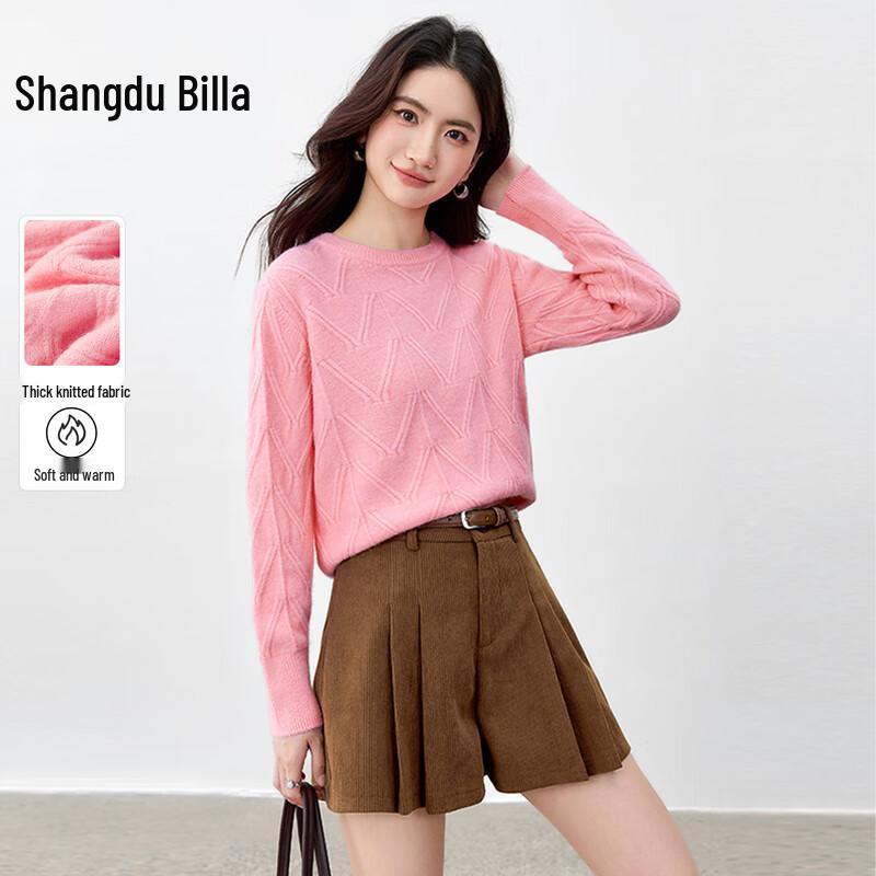 

Shangdoubila Women s V-Neck Drop Shoulder Knit Sweater L