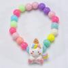 Trendy Cartoon Beaded Bracelet Lovely Princess Style Handmade Wristband Gift for Girls