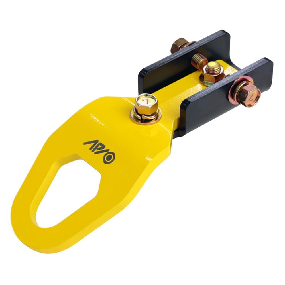 Apio Rear Tow Hook for Vehicles with Tactical 9mm Thick [R] Bumpers, [JB64, JB74] Red, 3070-40