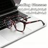 Fashionable Square-Frame Blue Light Blocking Presbyopia Glasses Large Frames Comfortable High-Definition Women Reader Eyewear 0 To +4.0