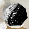 1PC piano music Umbrella-8-Rib Reinforced, Automatic Open, Lightweight & Durable, Cute Fashion Accessory for Outdoor-W185
