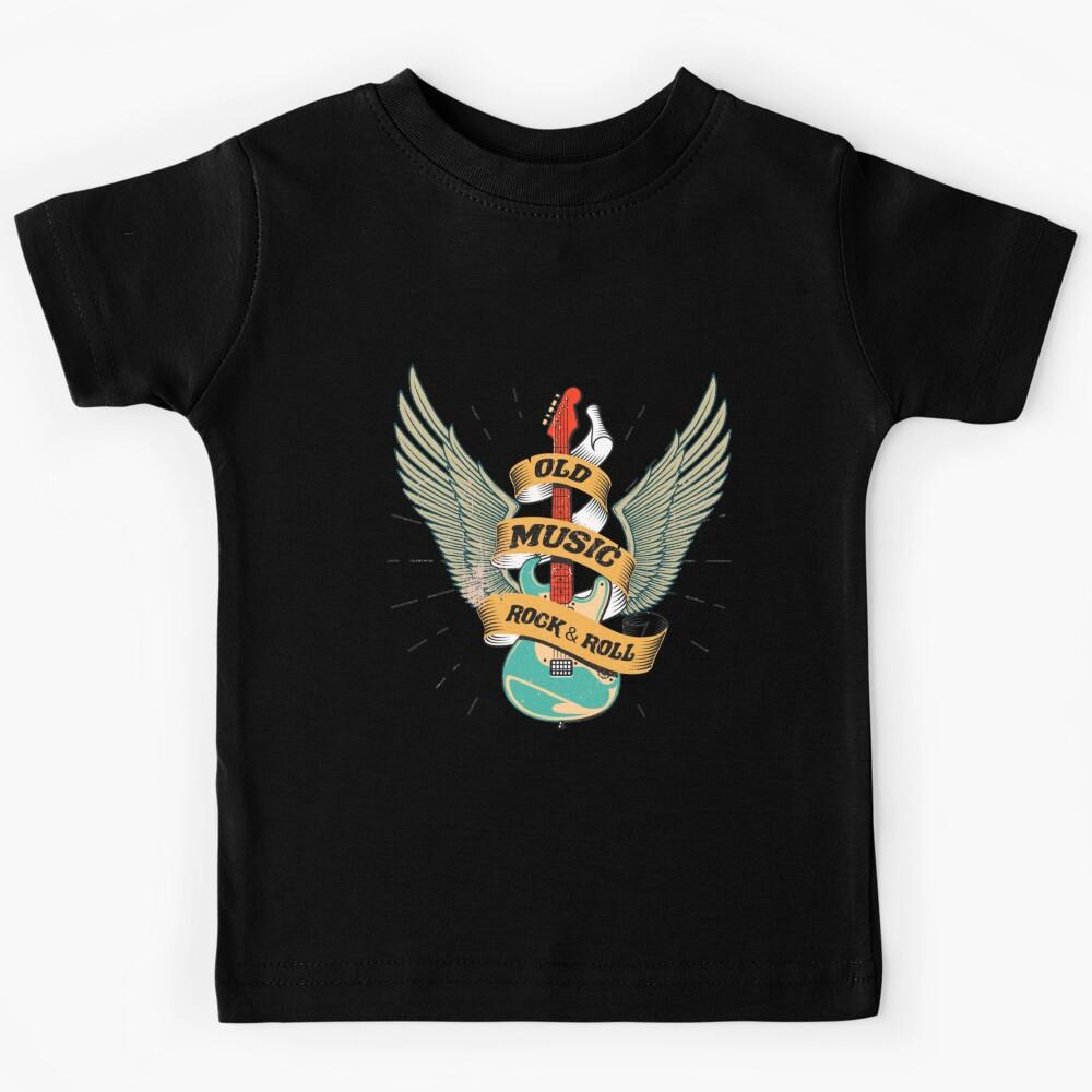OLD MUSIC ROCK_ROLL Kids T-Shirt 100
