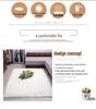 White Imitation Wool Plush Carpet for Bedroom & Living Room