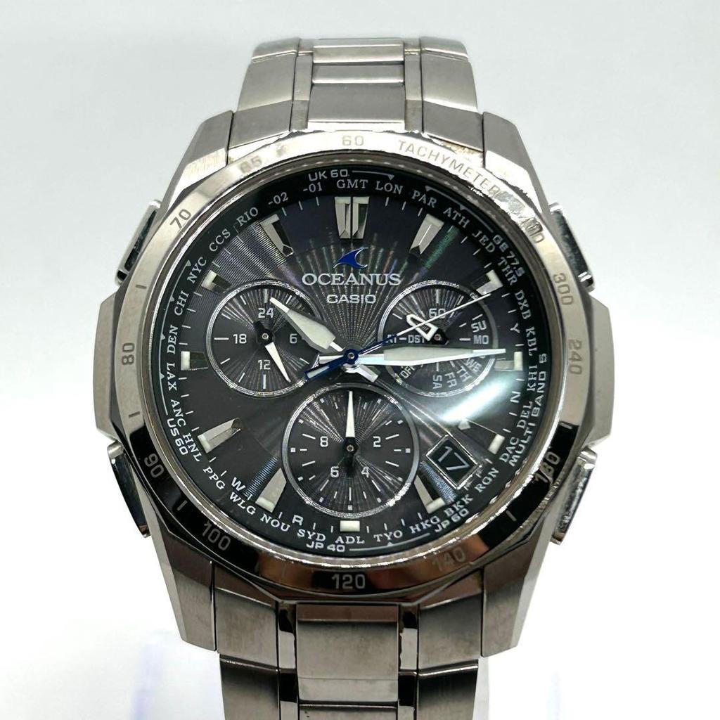 Used Excellent Condition  Casio Oceanus OCW-S1000 Radio-controlled Solar Day-Date Watch