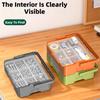 Space Efficient Stackable Storage Container Up To 3 Layers Organize Tool Hardware And Small Items Clear Lid Design