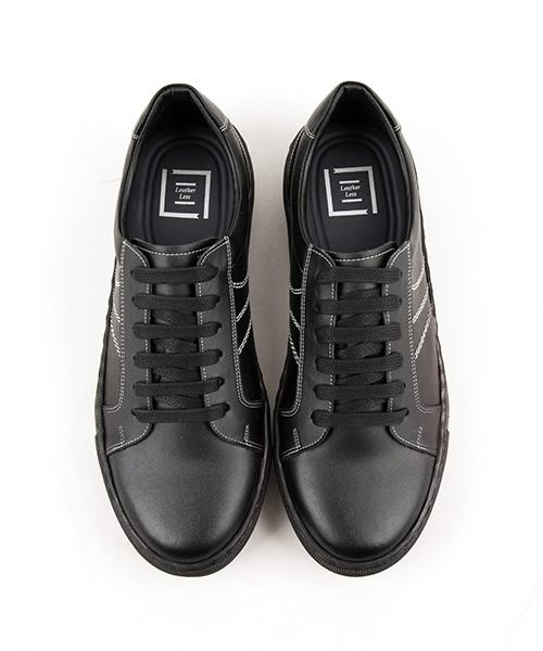 Leatherless # 3001 / All-Black Sneakers / Black / For Men