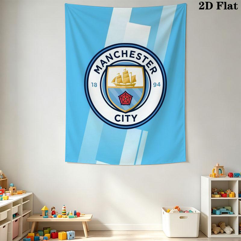 Wild MCFC VictoryWall Hanging Printed Fabric Blanket Decorative Tapestries for Bedroom Living Room Home Decor