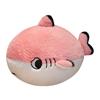 Cute Round Shark Pillow Plush Toy Doll Blue Shark Doll