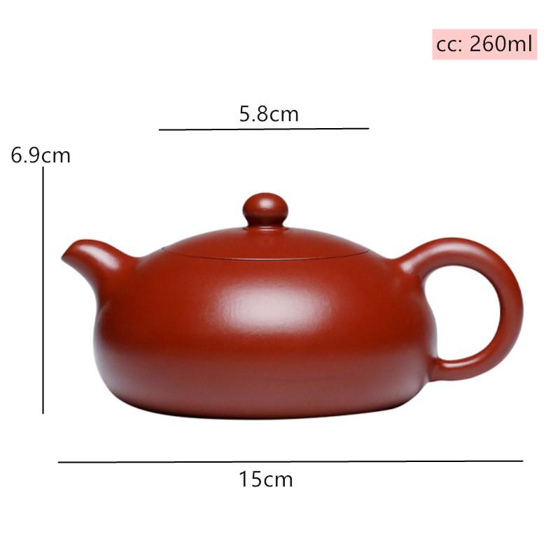 260ml Boutique Yixing Purple Clay Teapot Handmade Dahongpao Filter Tea Pot Chinese Zisha Tea Set Tradition Beauty Kettle Teaware