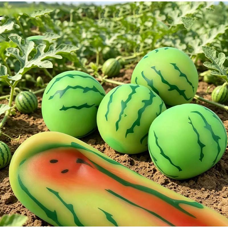 Simulation Color-Changing Sticky Watermelon Extrusion Toy Decompression Slow Rebound Pressure Ball Alleviate Anxiety Party Gift