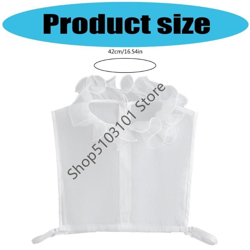 Elegant Detachable Cuffs Lace Collar And Arm Sleeve Set For Women Ruched False Cuffs Sweater Blouse Wrist Warmers