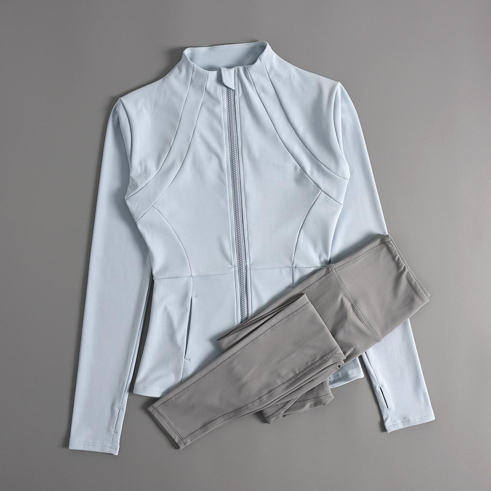 Женская профессиональная спортивная куртка для йоги Кардиган на молнии осенне-зимний для бега и занятий в спортзале Medium 2790₽