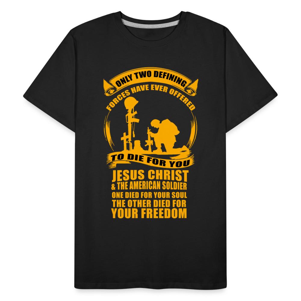 

Jesus Christ Military Veteran Soldier Love USA Supporters Organic T-Shirt 4XL