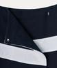 MAYOL Contrast Cotton Blend Wrap Skirt_Navy