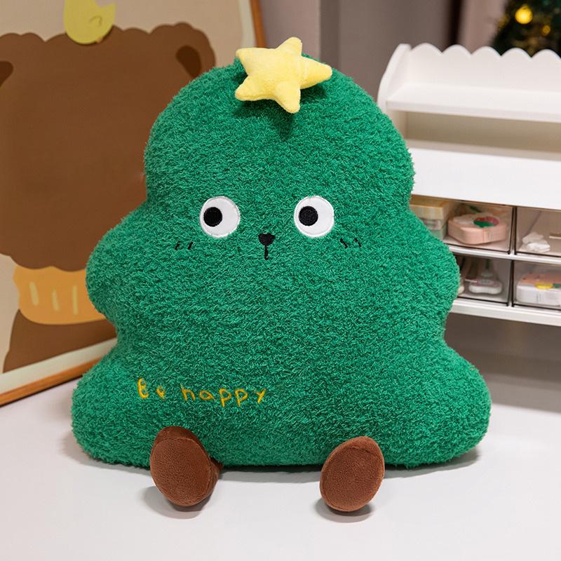 Christmas Pillow Doll Christmas Tree Gingerbread Living Room Sofa Plush Toy Cushion Ornaments Girls Gift