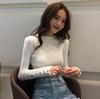 Autumn and winter new long-sleeved knitted sweater versatile tight round neck foreign style sweater