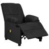 Massage Chair Black Microfiber Fabric