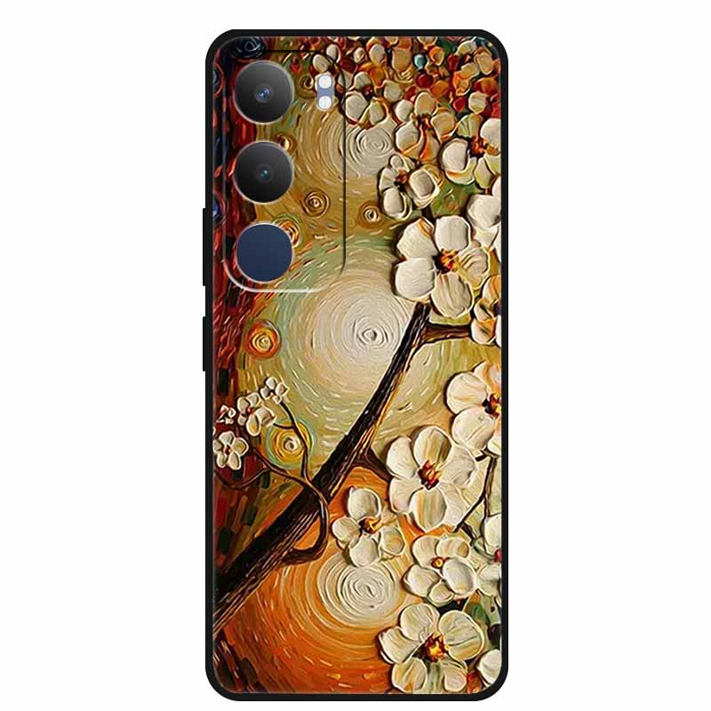 For Vivo Y29 5G Case V2420 Cartoon Wolf Tiger Soft Silicone Cover TPU Phone Case for Vivo Y29 5G Bumper Capa Shockproof Fundas