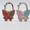 Portable Butterfly Desk Side Hook Foldable Space Saving Purse Hanger Heavy Duty Desktop Decorative Bag Hook Home Office Desk Use