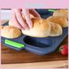8 Cake Grids Silicone Nonstick Mold French Bread Mould Heat Resistant Burger Muffin Pan Tray Cupcake Kitchen Diy Baking Mold