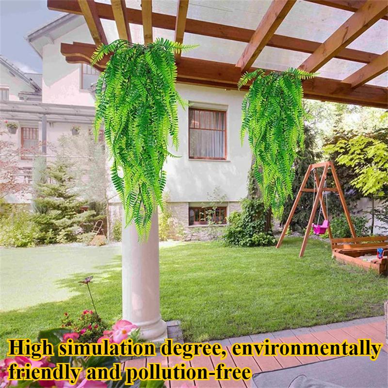 3/1pcsArtificial Plant Vine Home Decoration Hanging Plastic Leaf Grass Garland Outdoor Wedding Party Decorations Fake Rattan Ivy