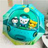 The Octonauts7 Print Automatic Umbrella, 8 Rib Iron Frame, Plastic Handle, Suitable for Outdoor Travel &Daily , Ideal Gift
