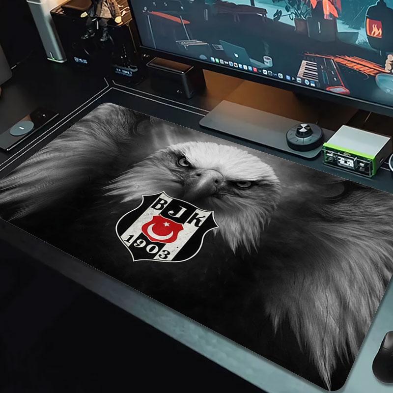 Besiktas Gymnastics Club Large Size Mouse Pad Large Gaming Table Cushion Non-slip Laptop Tablet Big Mousepad XXL Mat Mini PC Playmat With Lock Edge