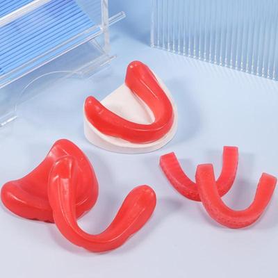 1 Pair U-Shape Dental Rim Model Base Plate Wax Hard And Soft Occlusal Wax Denture Casting Bite Block Dentistry Lab Material