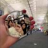 2Pcs Round Convex Mirror Travel Selfie Photo Props High-Definition Mirror Portable Makeup Mirror Handheld Photography Mirrors