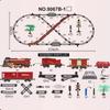 Klassische Fernbedienung Elektrische Eisenbahn Spielzeug Schienen Simulation Dampfschienen Zugmodell Lichter Spielzeug Weihnachtsgeschenk