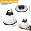 Solar Camping Lantern Outdoor IP65 Waterproof Portable Collapsible Camping Light USB Charging 3 Lighting Modes Lamp With Handle