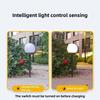 Solar Powered LED Round Ball Light Waterproof Outdoor Lawn Lamp Landscape Lighting Ground Plug for Garden Pathway Villa Decor
