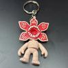 Keychain Pendant Flower Shape 3D Printed Stress Relief Charm Keys Backpack Purse Lightweight Key Holder