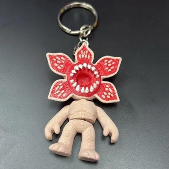 Keychain Pendant Flower Shape 3D Printed Stress Relief Charm Keys Backpack Purse Lightweight Key Holder