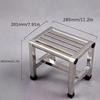 Stainless Steel Square Stool Thick Structure Anti-Slip Stool Portable Stainless Steel Stool  Indoor