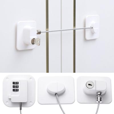 Baby Safety Refrigerator Lock With Keys or Coded Lock Infant Cabinet Locks Sliding Closet Door Lock Children Protection Locks