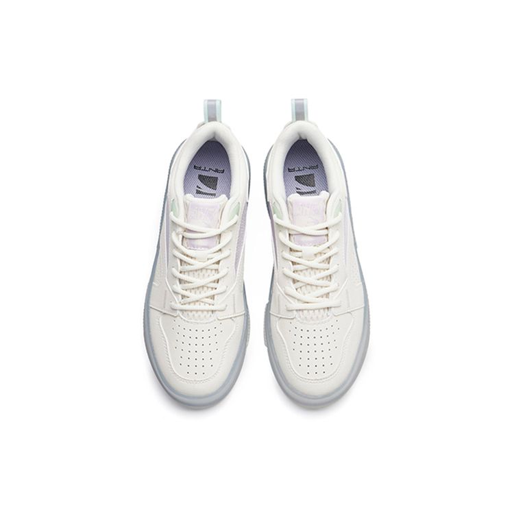 Anta Care Bears Love Bear X Fabric Synthetic Leather TPU Non-Slip Shock Absorbing Wear-Resistant Breathable Low-Top Sneakers 122228040-2