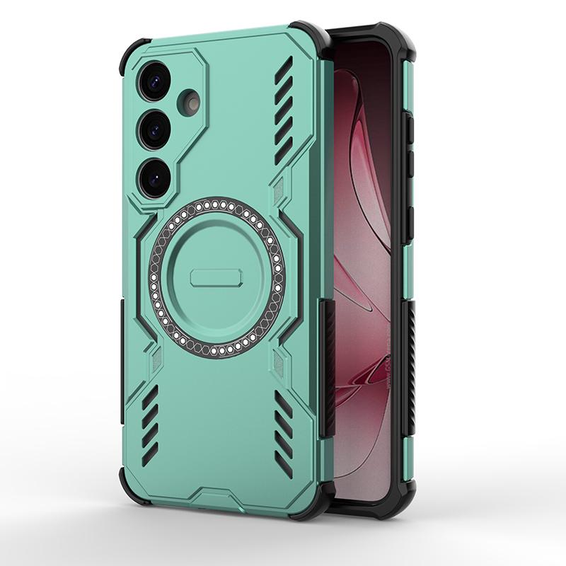 Armoured Shockproof Magnetic Case For Samsung Galaxy S25 Plus Ultra Edge A55 A26 A16 A06 Wireless Charging Case