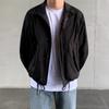 Men's Lapel Jacket Spring and Autumn Korean Style Loose Thin Tops Versatile Jackets Work Jackets