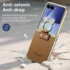 Finger Ring Luxury Leather Bag Case for Samsung Galaxy Z Flip 8 5G Flip8 Flip6 Flip7 FE Flip 7 6 5 4 Flip5 Flip4 Protective Capa