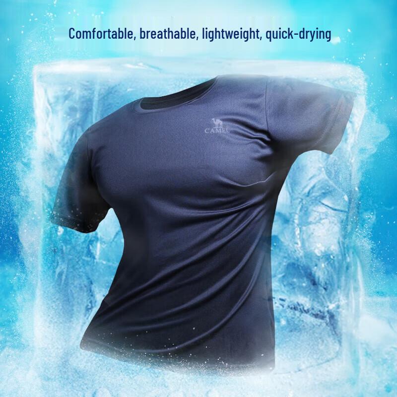 CAMEL Couple Quick-Dry Round Neck T-Shirt