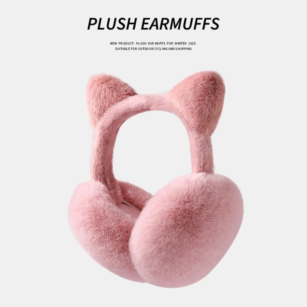Foldable Cat Ear Muffs Anti-freeze Ear Covers Cute Windproof Earmuffs winter