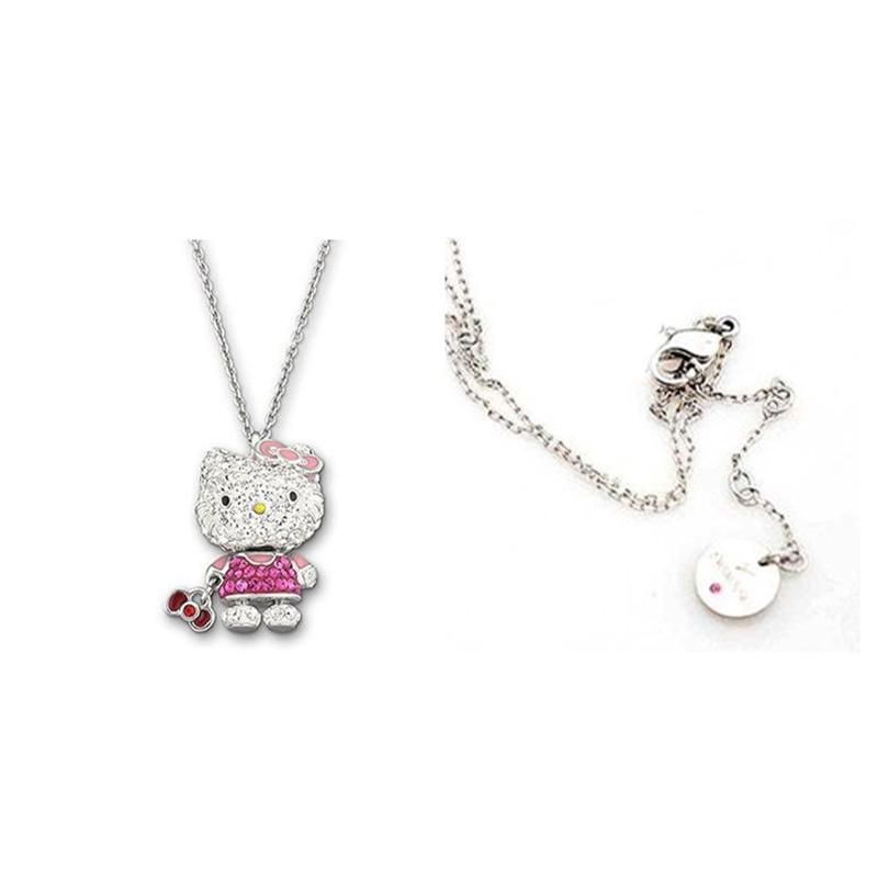 Swarovski Hello Kitty Bow Crystal Necklace Women Necklace 1192660