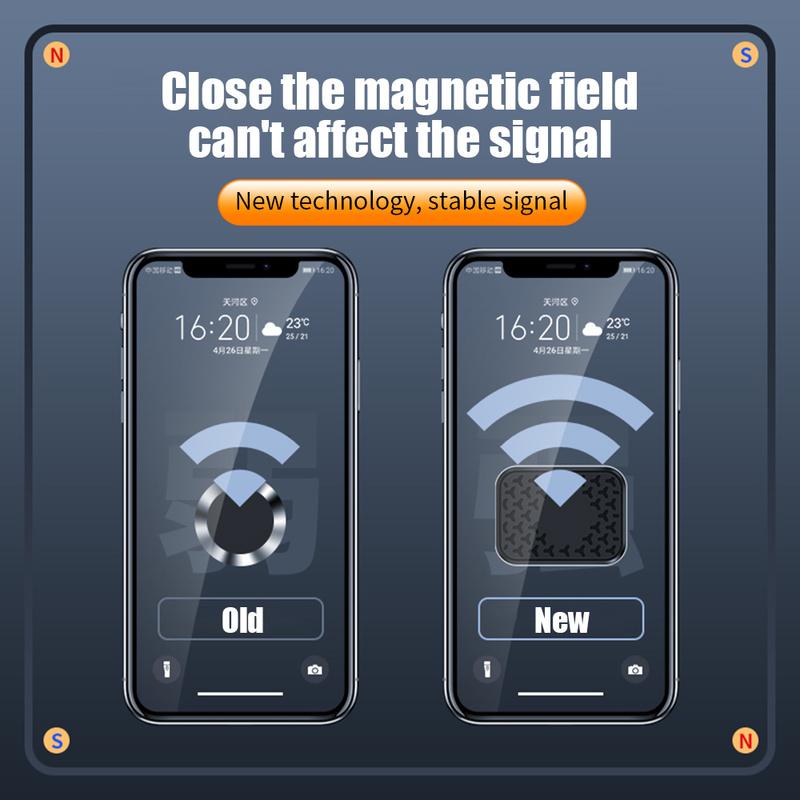 Foldable Magnetic Car Phone Holder Rotatable GPS Car Mount Metal Strong Magnet Mobile Stand for IPhone 13 Xiaomi Huawei Samsung