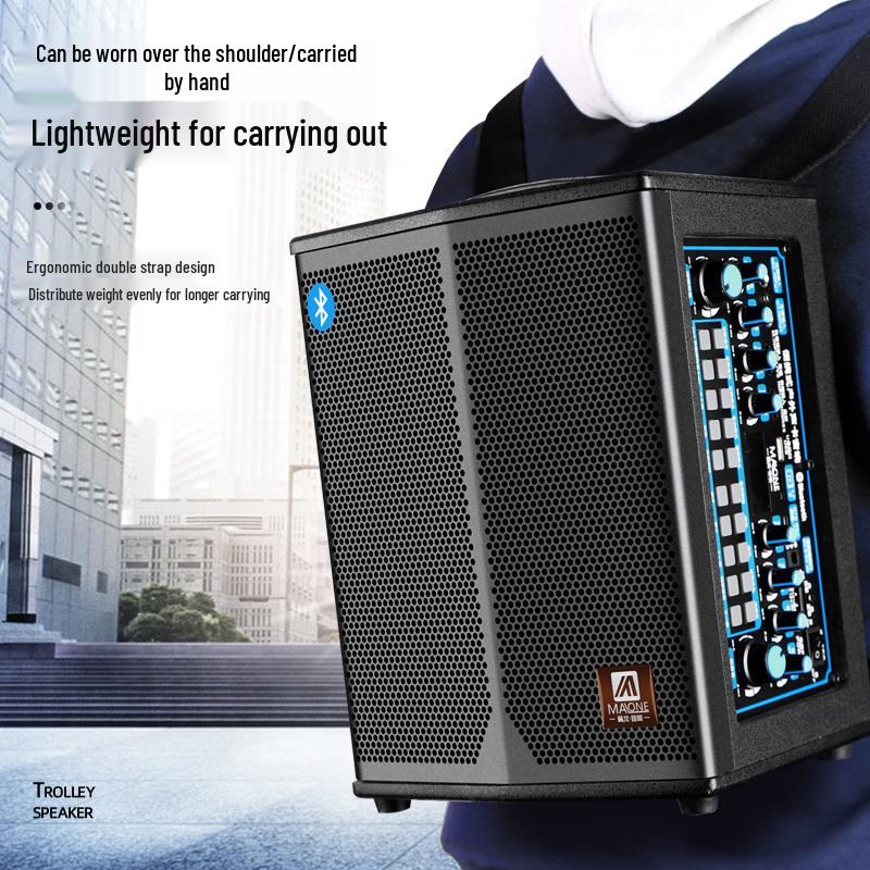 MALONE K-108 Portable Bluetooth Speaker with Wireless Mic CN plug (adapter included)
