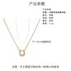 Popular 18K Gold Plated Titanium Steel Ring Water Drop Pendant Necklace Necklace Necklace Necklace